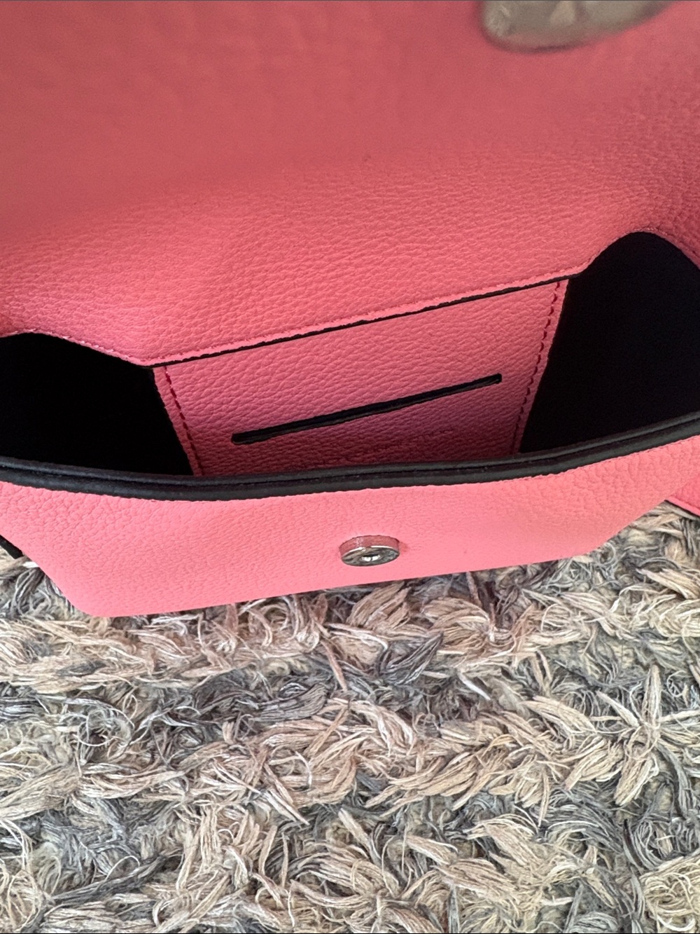 French Connection Pink Pebble PU Crossbody Belt Bag New! - Picture 8 of 12